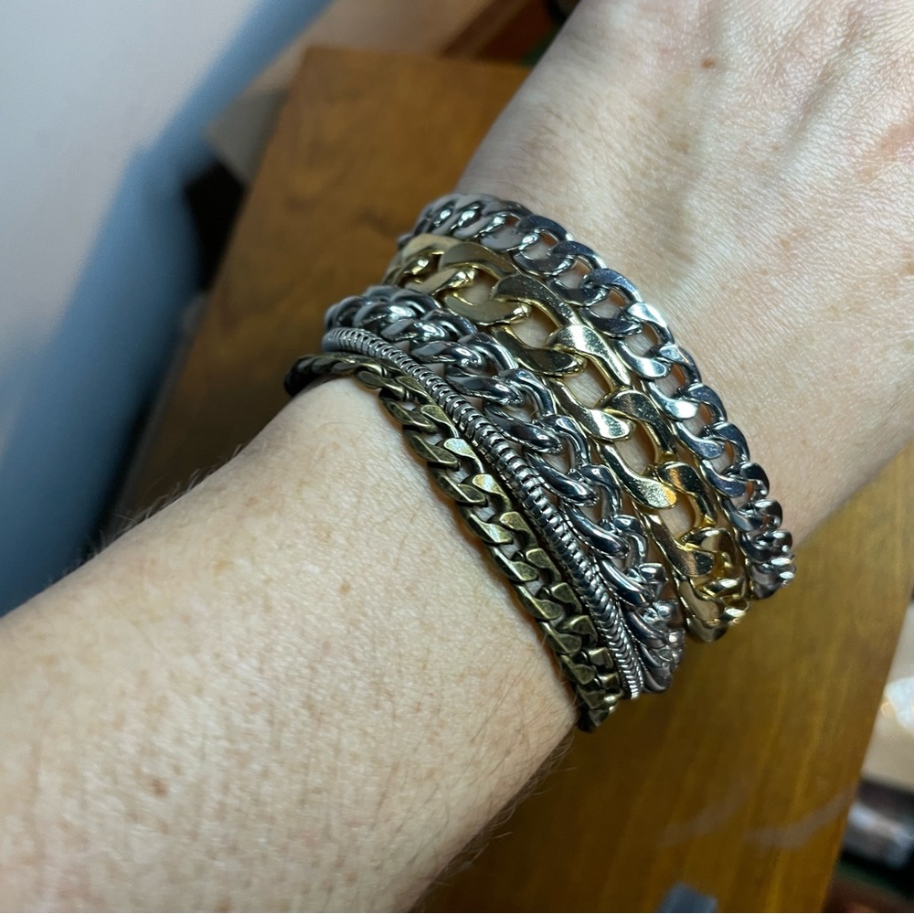 Chain cuff bracelet - Picture 4 of 4